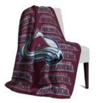 colorado avalanche fan pride burgundy blanket best selling