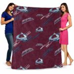 colorado avalanche fan spirit burgundy blanket best selling