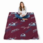 colorado avalanche fan spirit burgundy blanket best selling