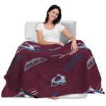 colorado avalanche fan spirit burgundy blanket best selling