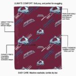 colorado avalanche fan spirit burgundy blanket best selling