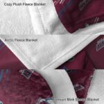 colorado avalanche fan spirit burgundy blanket best selling
