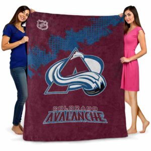 colorado avalanche grunge texture burgundy blanket fashion forward