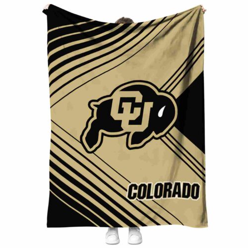 colorado buffaloes diagonal stripes gold blanket best selling