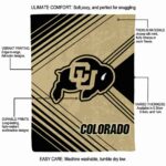 colorado buffaloes diagonal stripes gold blanket new arrival