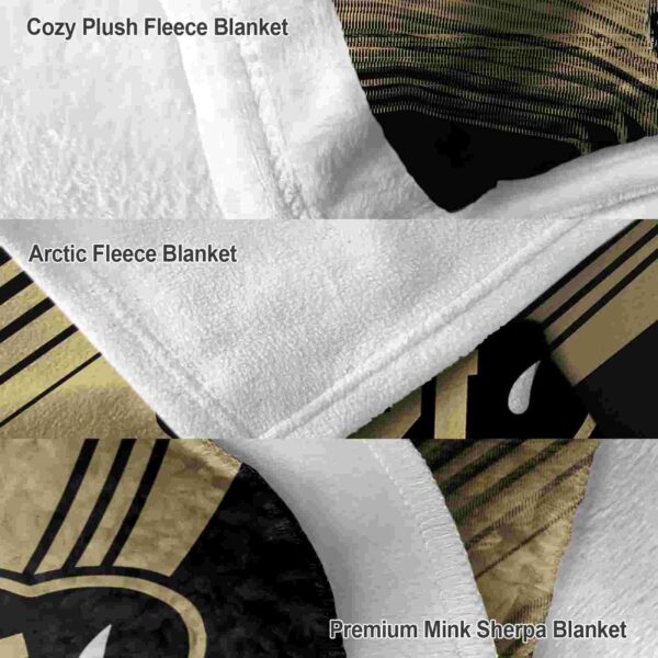 colorado buffaloes diagonal stripes gold blanket premium grade