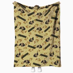colorado buffaloes diehard fans gold blanket best selling