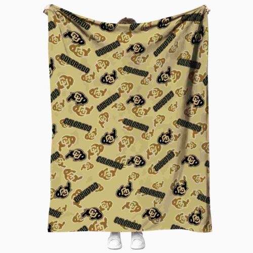 colorado buffaloes diehard fans gold blanket best selling