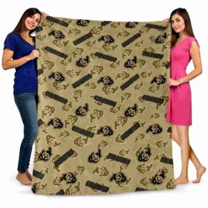colorado buffaloes diehard fans gold blanket fashion forward