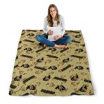 colorado buffaloes diehard fans gold blanket high quality
