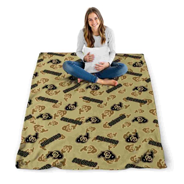 colorado buffaloes diehard fans gold blanket high quality