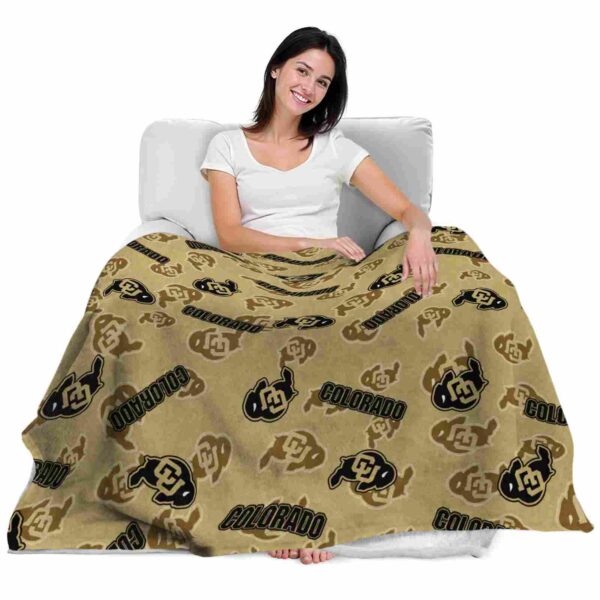 colorado buffaloes diehard fans gold blanket latest model