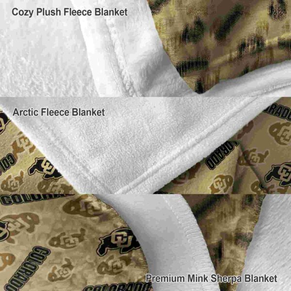 colorado buffaloes diehard fans gold blanket premium grade