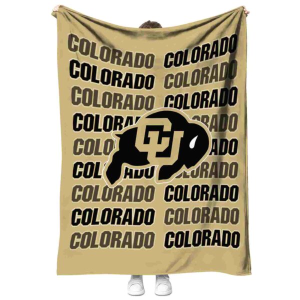 colorado buffaloes fan pride gold blanket best selling