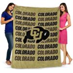colorado buffaloes fan pride gold blanket fashion forward