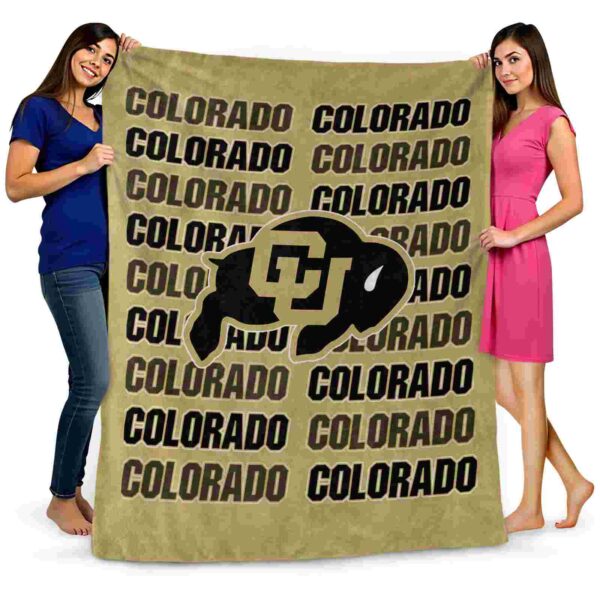 colorado buffaloes fan pride gold blanket fashion forward