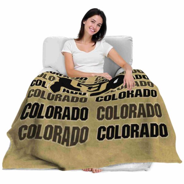 colorado buffaloes fan pride gold blanket latest model