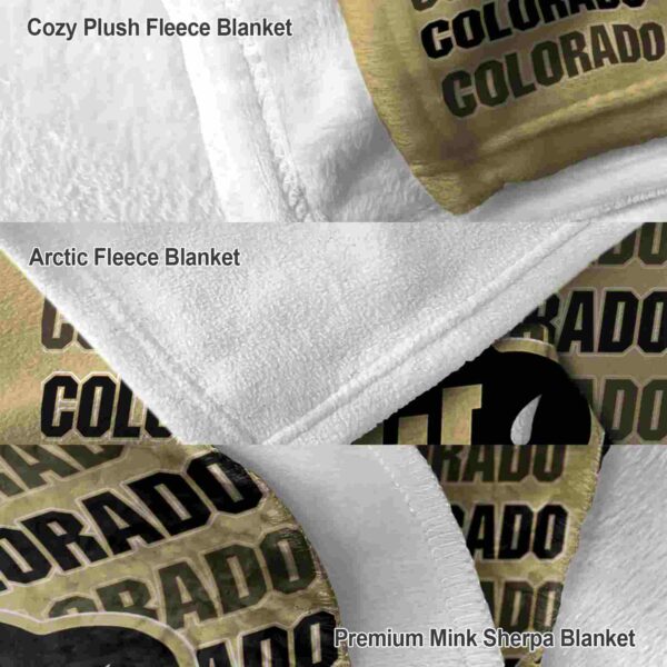 colorado buffaloes fan pride gold blanket premium grade