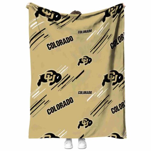 colorado buffaloes fan spirit gold blanket best selling