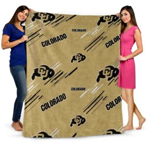 colorado buffaloes fan spirit gold blanket fashion forward