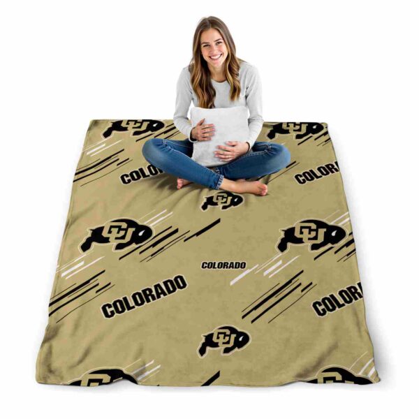 colorado buffaloes fan spirit gold blanket high quality