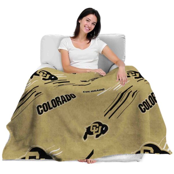colorado buffaloes fan spirit gold blanket latest model