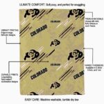 colorado buffaloes fan spirit gold blanket new arrival
