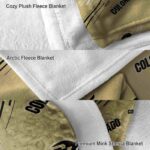 colorado buffaloes fan spirit gold blanket premium grade