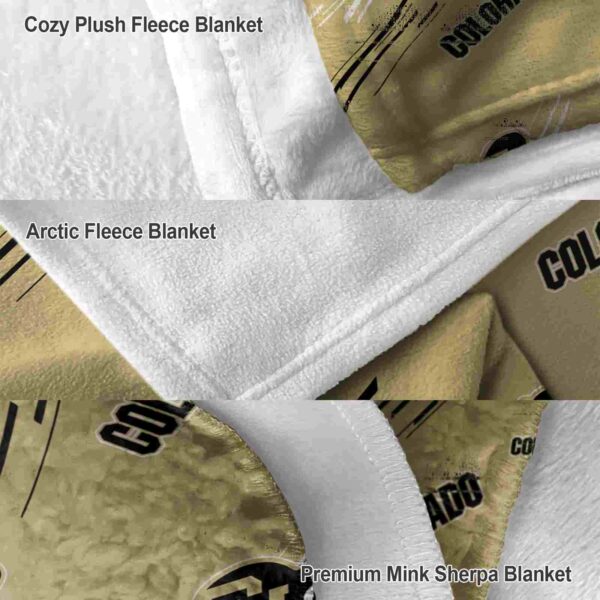 colorado buffaloes fan spirit gold blanket premium grade