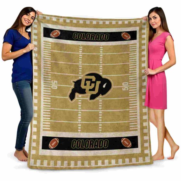 colorado buffaloes football field gold blanket fashion forward