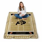colorado buffaloes football field gold blanket high quality