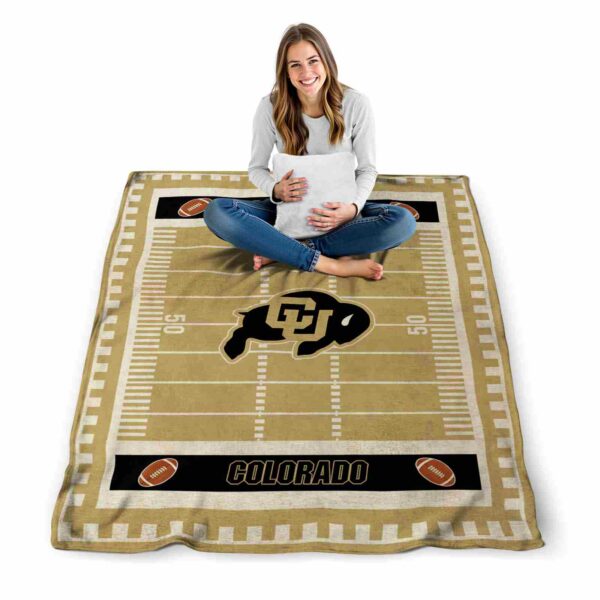 colorado buffaloes football field gold blanket high quality