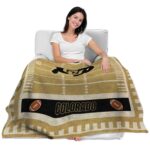 colorado buffaloes football field gold blanket latest model