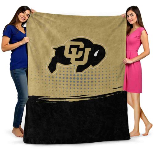 colorado buffaloes gradient dots gold blanket fashion forward