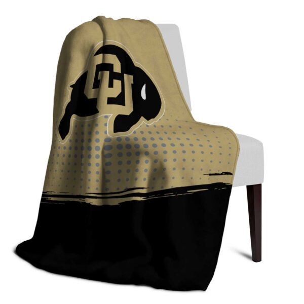 colorado buffaloes gradient dots gold blanket top rated