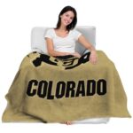colorado buffaloes grunge texture gold blanket latest model