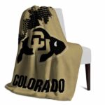 colorado buffaloes grunge texture gold blanket top rated