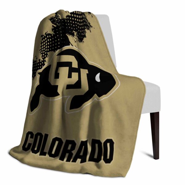 colorado buffaloes grunge texture gold blanket top rated