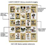 colorado buffaloes mickey minnie gold white blanket new arrival