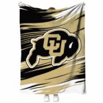colorado buffaloes paint streaks gold white blanket best selling