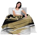colorado buffaloes paint streaks gold white blanket best selling