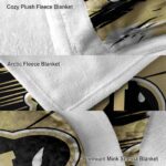colorado buffaloes paint streaks gold white blanket best selling