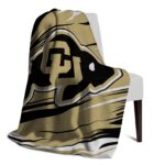 colorado buffaloes paint streaks gold white blanket best selling