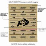 colorado buffaloes striped pattern gold blanket new arrival