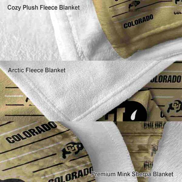 colorado buffaloes striped pattern gold blanket premium grade