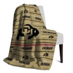 colorado buffaloes striped pattern gold blanket top rated