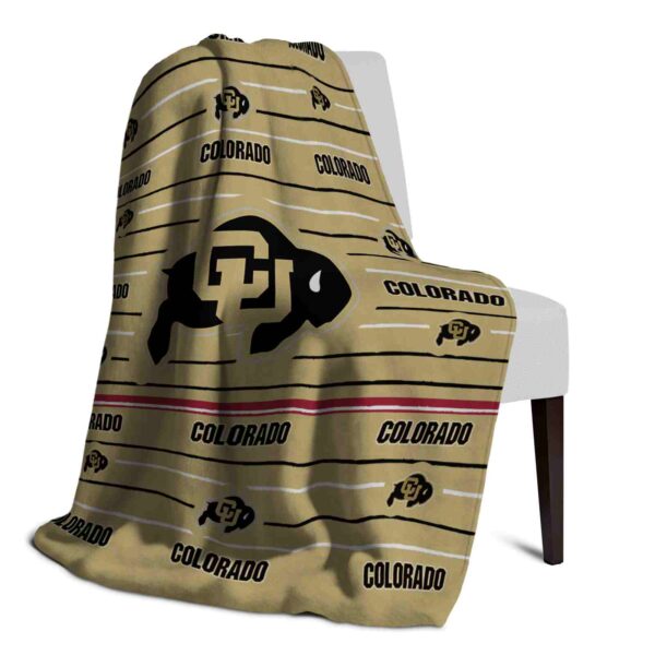 colorado buffaloes striped pattern gold blanket top rated
