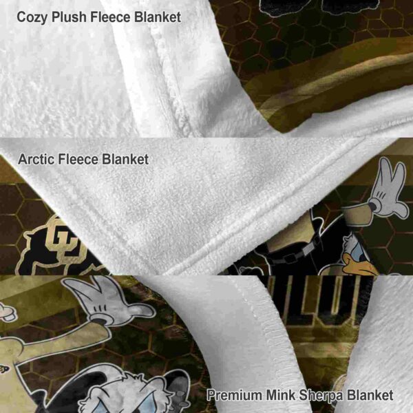 colorado buffaloes three musketeers gold blanket premium grade