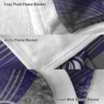 colorado rockies diagonal stripes blue blanket premium grade