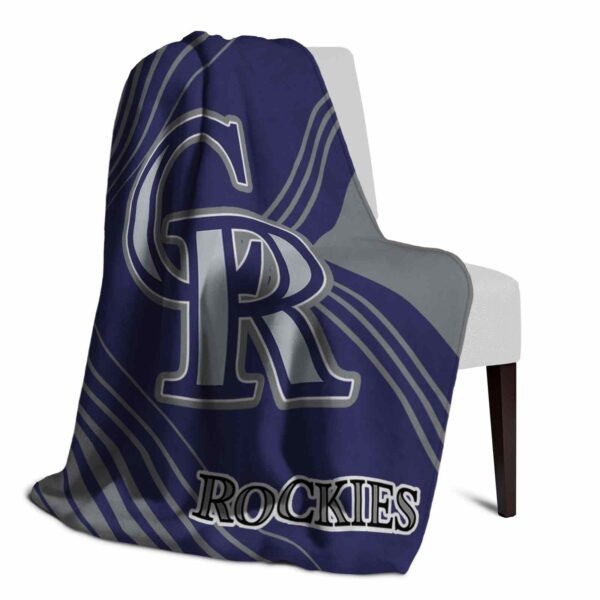colorado rockies diagonal stripes blue blanket top rated